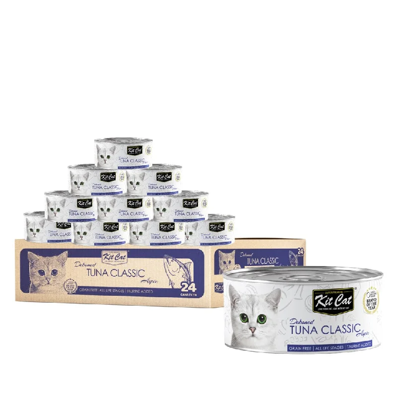  . **Brand-Related**  [CTN OF 24] Kit Cat Deboned Toppers Cat Canned Food - Tuna Classic (80g)