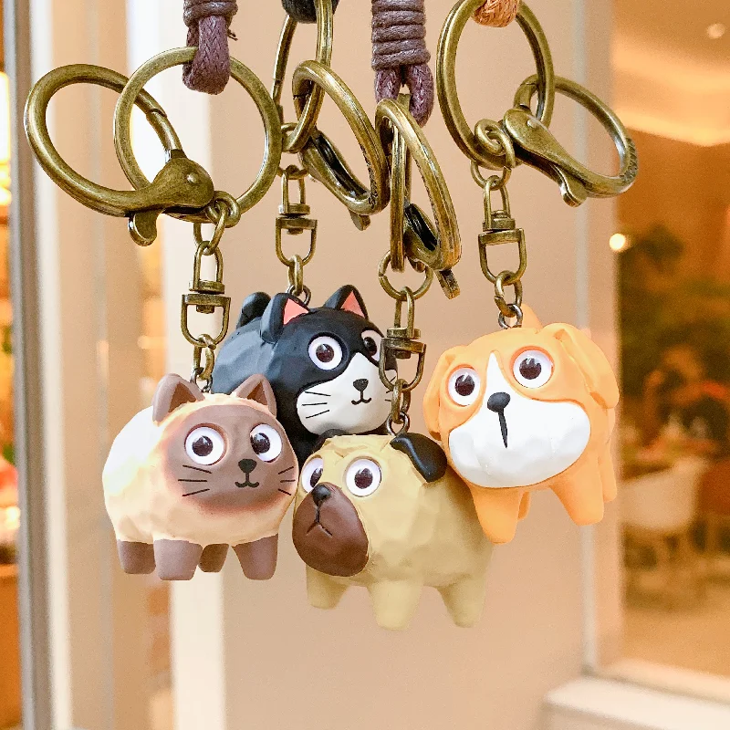  . **Dog muzzle is breathable**Mima Wood Effect Kitty Keyring