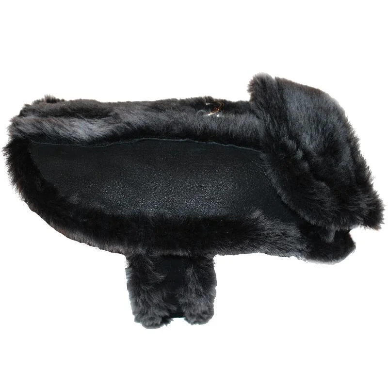 - Winter warm clothes for short-haired dogsUgg Style Black Leather Shearling Dog Coat