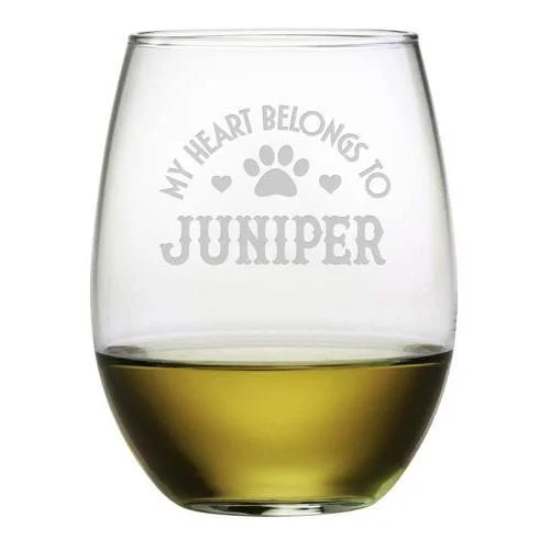 - Pet water dispenser UV sterilization versionPersonalized My Heart Belongs Stemless Wine Glasses, Set Of 4