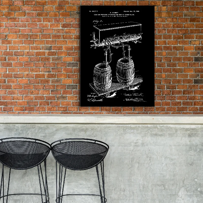 - Climbing pet constant temperature heating padBeer Tap Canvas Patent Print