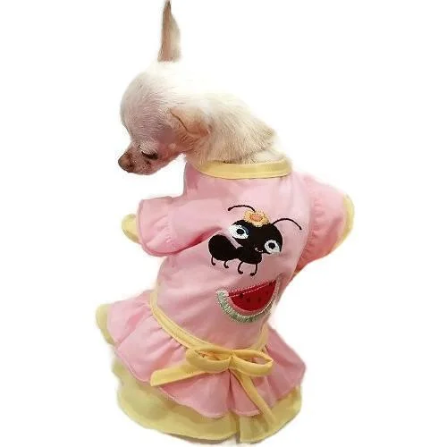 - Hamster silent running wheel to prevent chewingAnt And Watermelon Picnic Ruffle Dog Dress