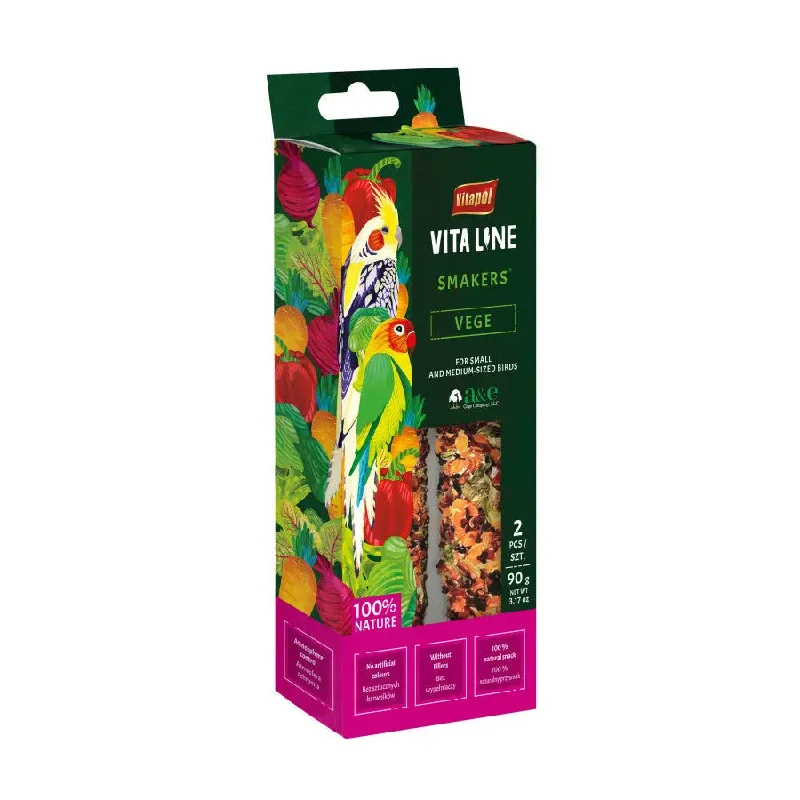 - Cat anti-jump window safety netA & E Cages Vitapol Vita Line Smakers Vege for Small/Medium Size Birds 2 pk