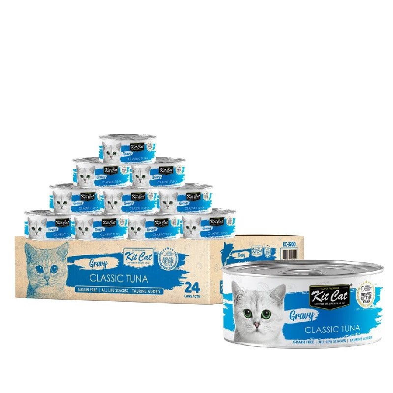  . **Price and Purchasing**  [CTN OF 24] Kit Cat Gravy Cat Canned Food - Classic Tuna (70g)