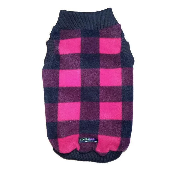 - Elderly dog ​​joint care mattressBuffalo Plaid Polar Fleece Sleeveless Mock Dog Sweatshirt