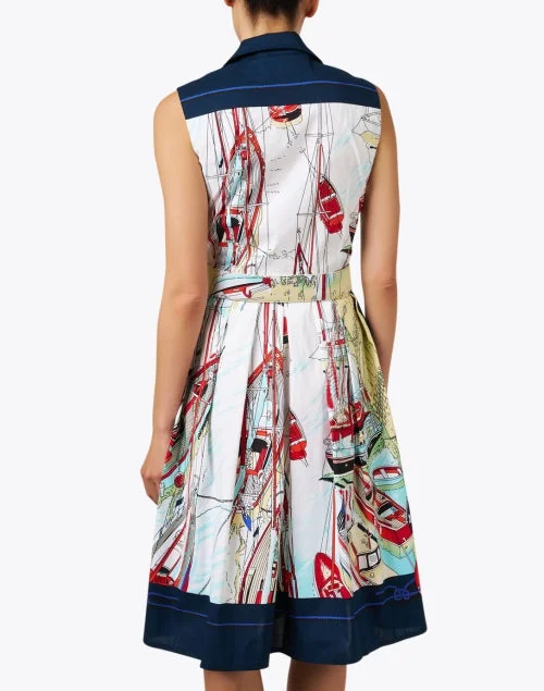 Audrey Multi Boat Print Dress