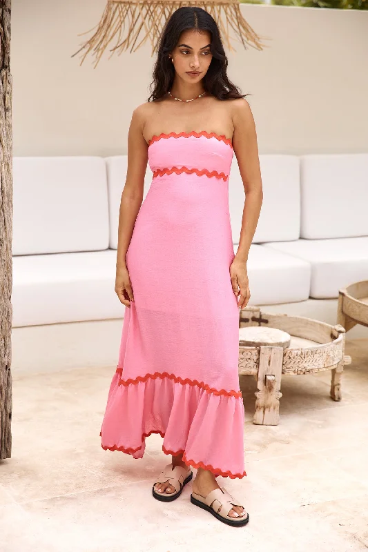 Cherry On Top Maxi Dress Pink