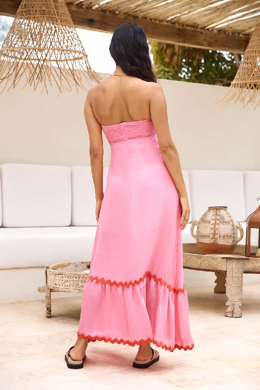 Cherry On Top Maxi Dress Pink