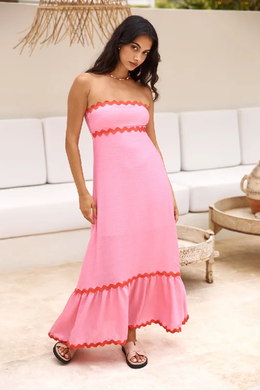 Cherry On Top Maxi Dress Pink