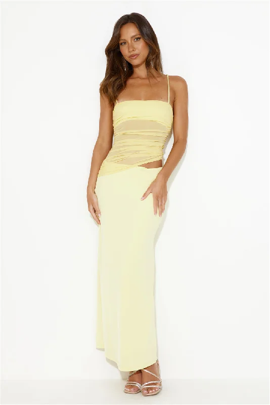 Don't Apologise Maxi Dress Yellow