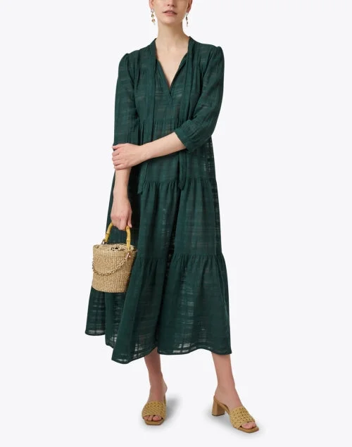 Giselle Green Cotton Maxi Dress