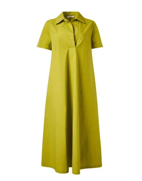 Green Cotton Polo Dress