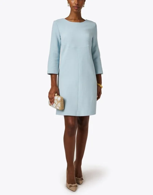 Halo Blue Wool Dress