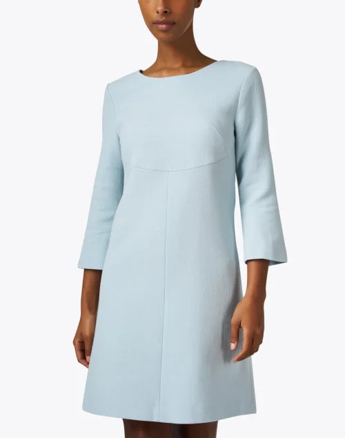 Halo Blue Wool Dress