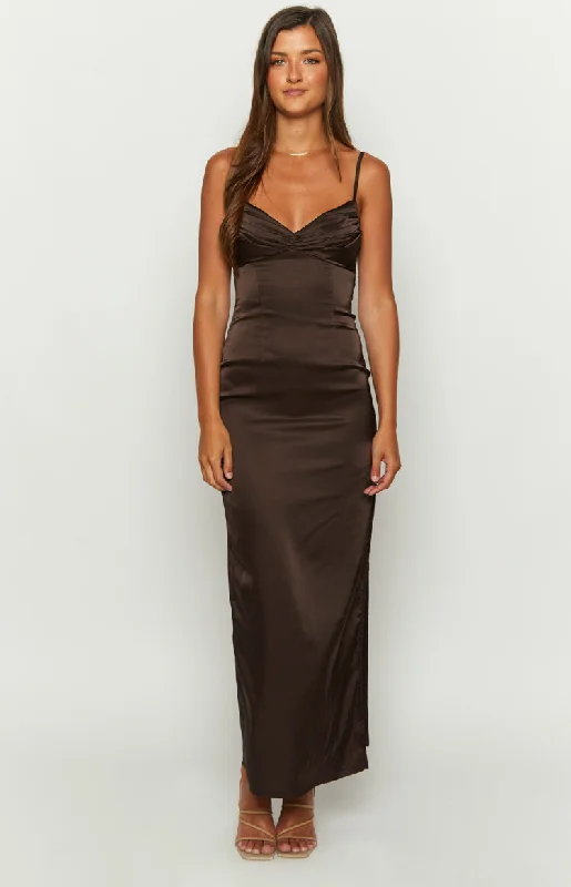 Honey Chocolate Maxi Dress