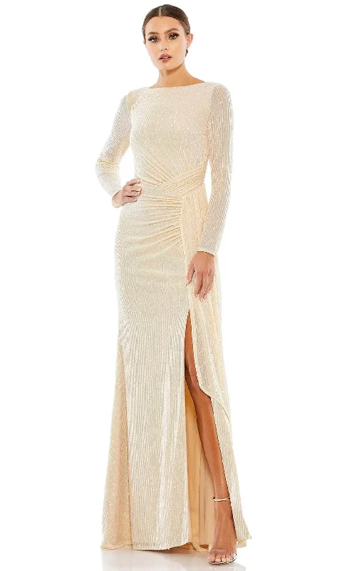 Ieena Duggal 26715 - Ruched Waist Sequin Mother of the Groom Dress