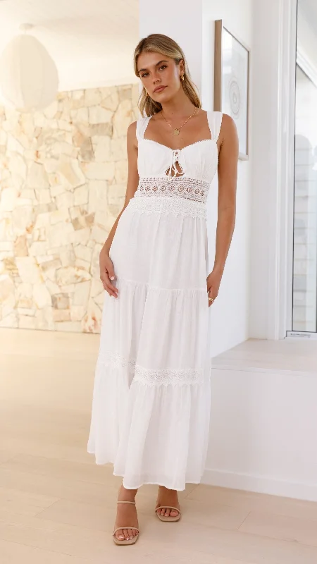 Indie Maxi Dress - White