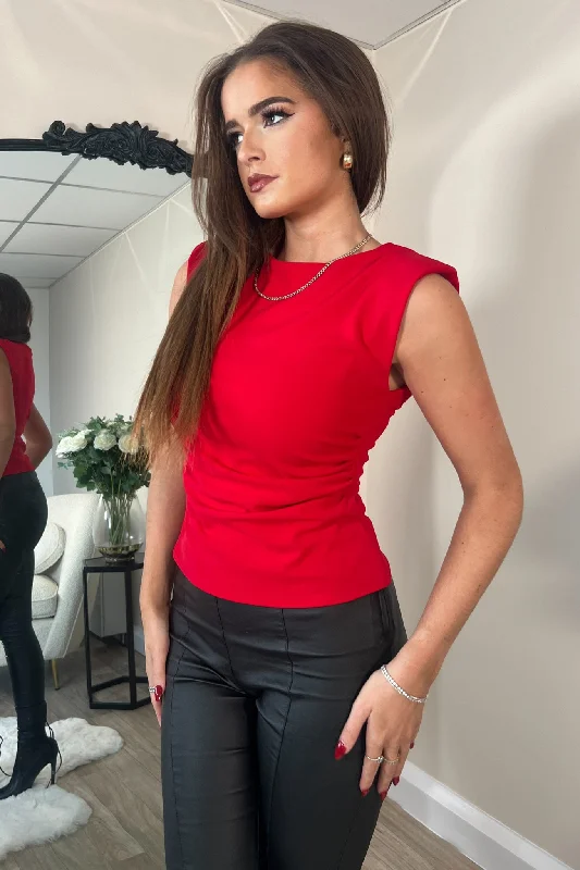 Pari Shoulder Pad Red Top