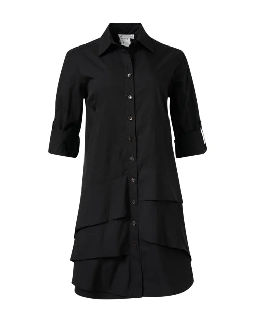 Jenna Black Tiered Shirt Dress