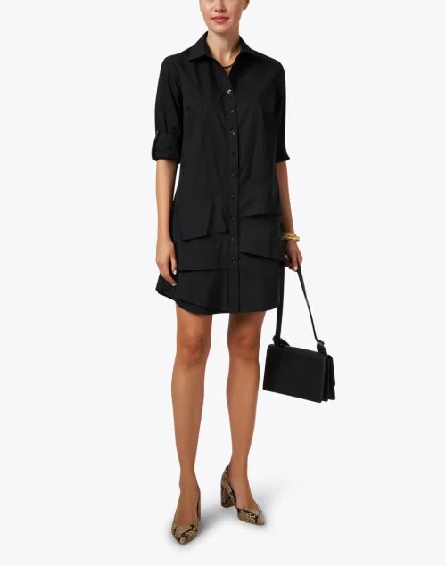 Jenna Black Tiered Shirt Dress