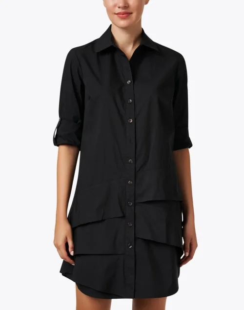 Jenna Black Tiered Shirt Dress