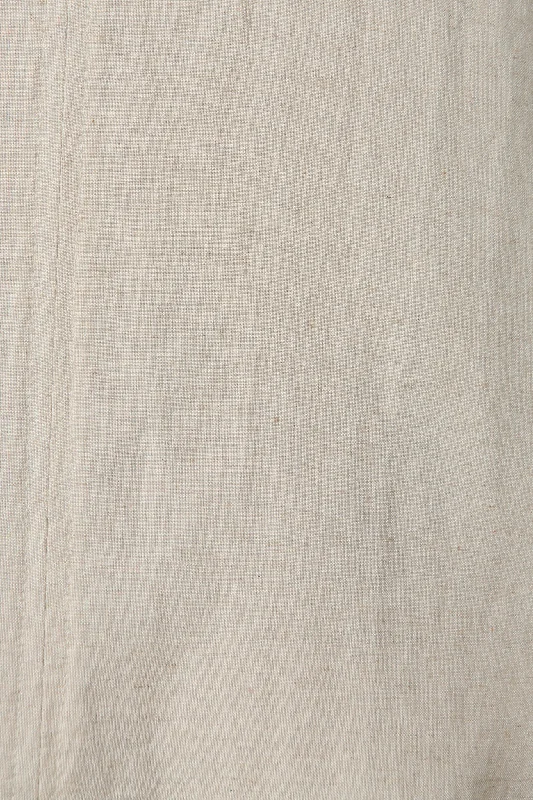 Kyoto Dress In Oatmeal Cotton Linen