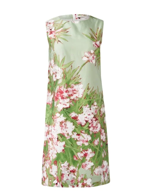 Liguria Green Floral Cotton Dress