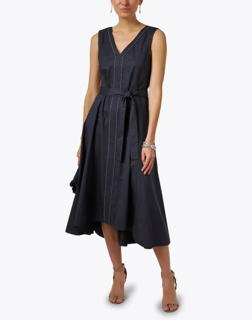 Navy Cotton Dress