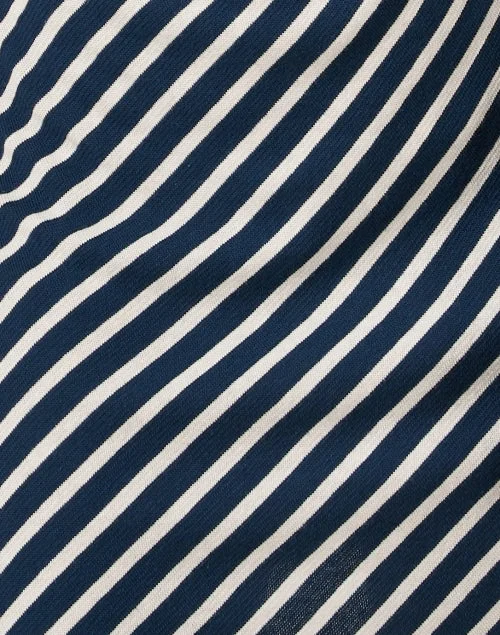 Nina Navy and Cream Stripe Cotton Dress