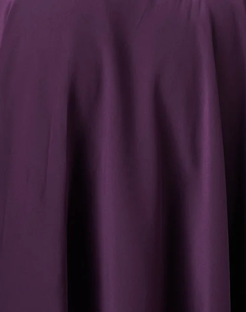 Purple Silk Shirt Dress