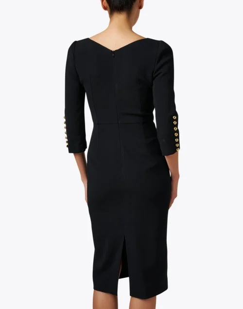 Sydney Black Stretch Crepe Dress