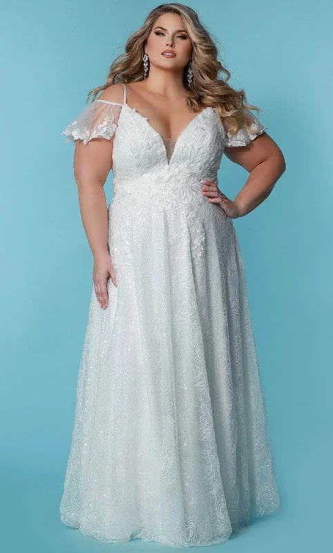 Sydney's Closet Bridal SC5291 - Cold Shoulder A-line Bridal Gown