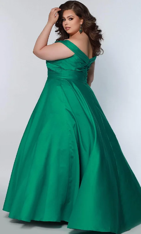 Sydney's Closet SC7321 - Pleated A-Line Prom Gown