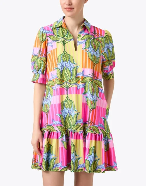 Tierney Multi Lotus Print Dress