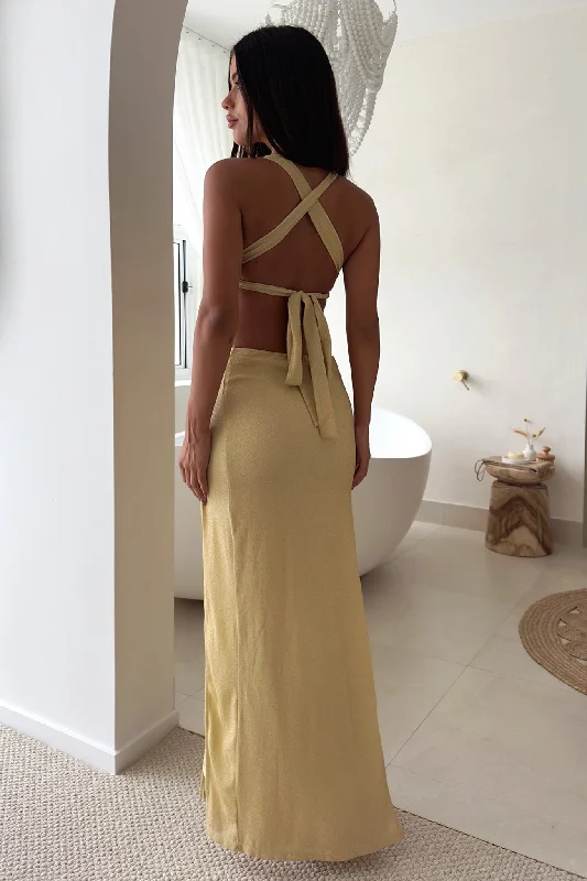 True Maxi Dress - Gold