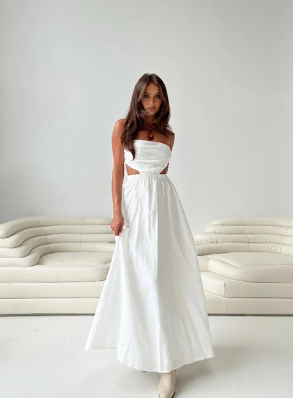 Jessia Maxi Dress White