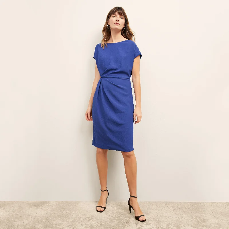 Jillian Dress - Eco Heavy Soft Wave :: Royal Blue