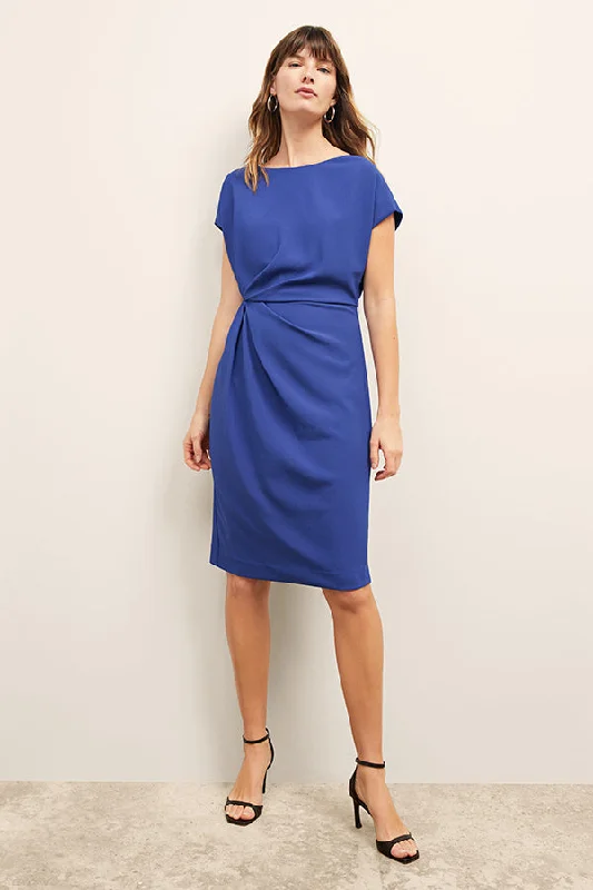 Jillian Dress - Eco Heavy Soft Wave :: Royal Blue