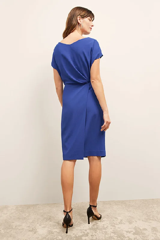 Jillian Dress - Eco Heavy Soft Wave :: Royal Blue