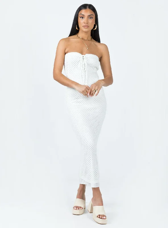 Mollen Maxi Dress White