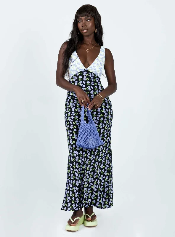 Nellie Maxi Dress Blue / Multi