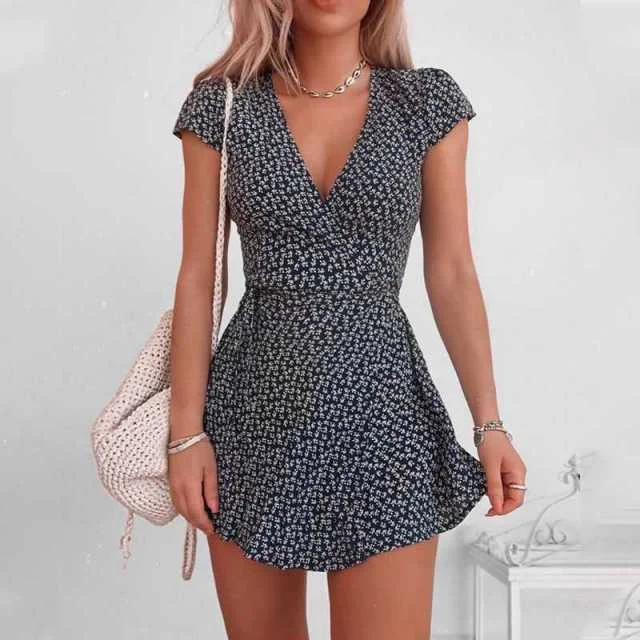 Amy Fashion - Fashion Dot Print Dress