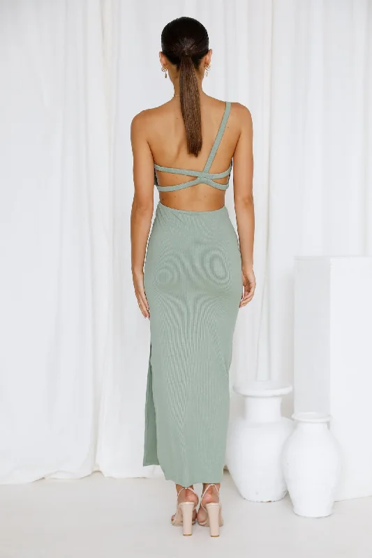 Sandy Retreats Maxi Dress Green