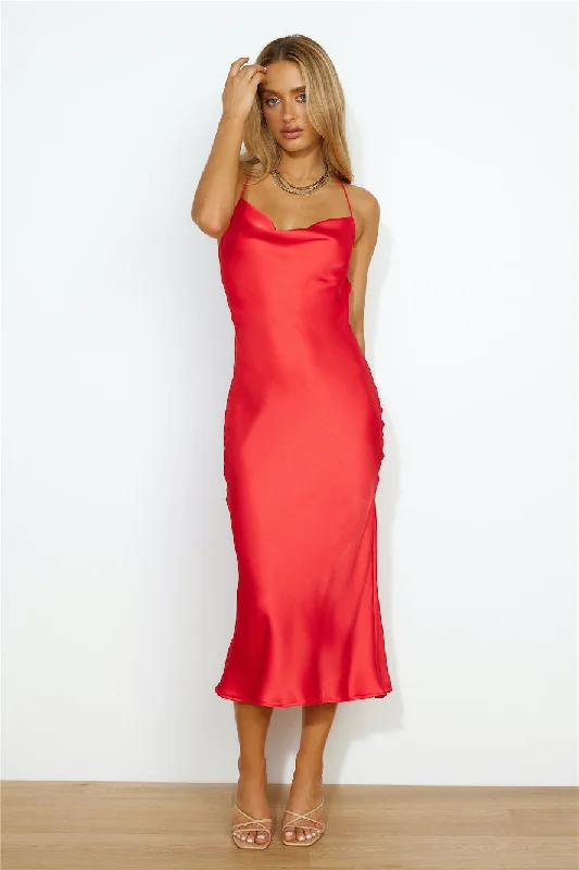 Universal Energy Maxi Dress Red