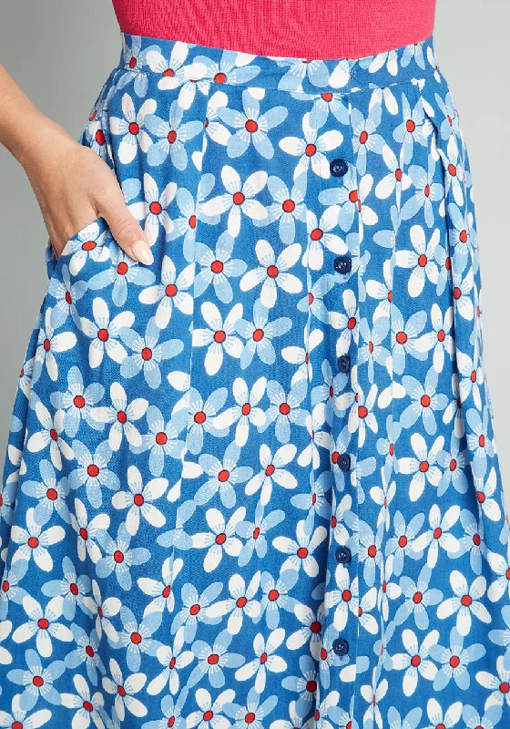 Free To Flourish Midi Skirt