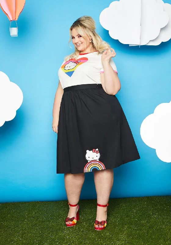 ModCloth x Hello Kitty Let's Go Rainbow A-Line Skirt