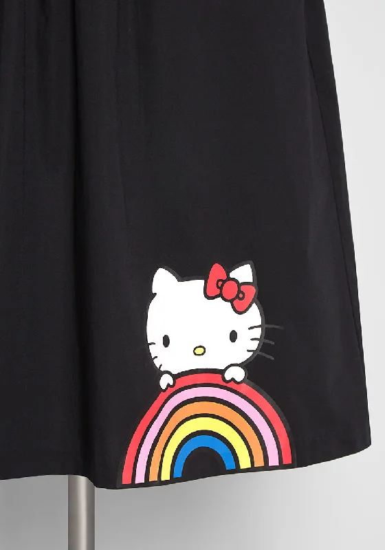 ModCloth x Hello Kitty Let's Go Rainbow A-Line Skirt