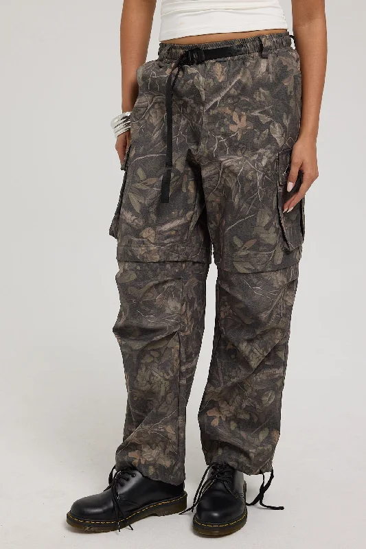 Neovision Zip Off Parachute Cargo Pant Tree Camo