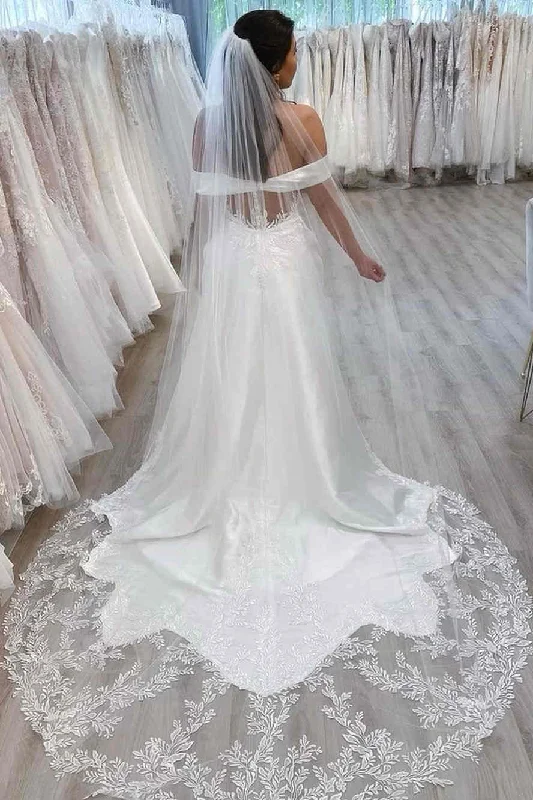 Off The Shoulder Mermaid Long Bridal Dress