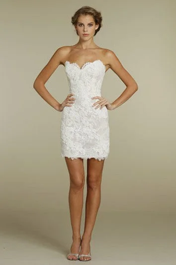 Sassy Lace Mini Dress With Detachable Tulle Overskirt